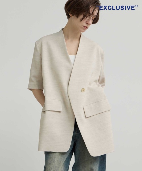 ZOZOTOWN限定》【Louren/ローレン】別注 side slit half sleeve