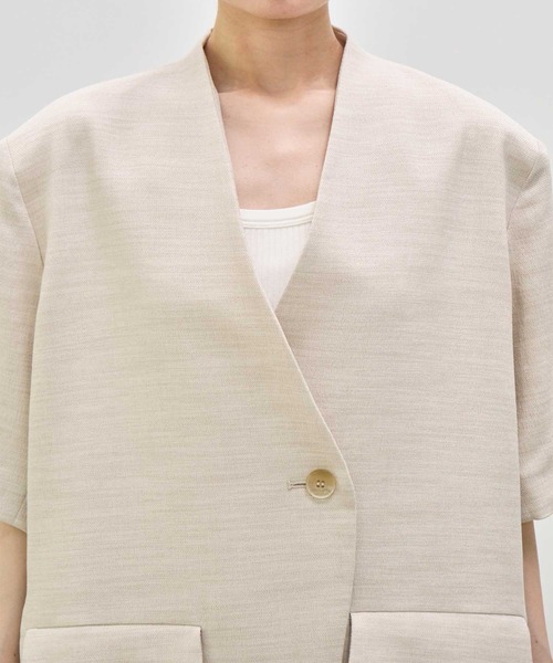 ZOZOTOWN限定》【Louren/ローレン】別注 side slit half sleeve