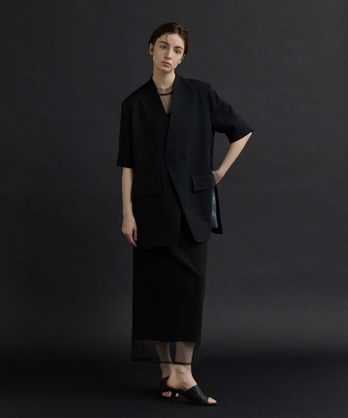 ZOZOTOWN限定》【Louren/ローレン】別注 side slit half sleeve