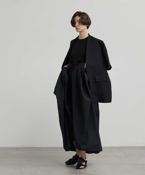☆新品同様品☆ lauren スリットスリーブジャケット 未使用品 23SS LOUREN ローレン slit sleeve no collar jacket