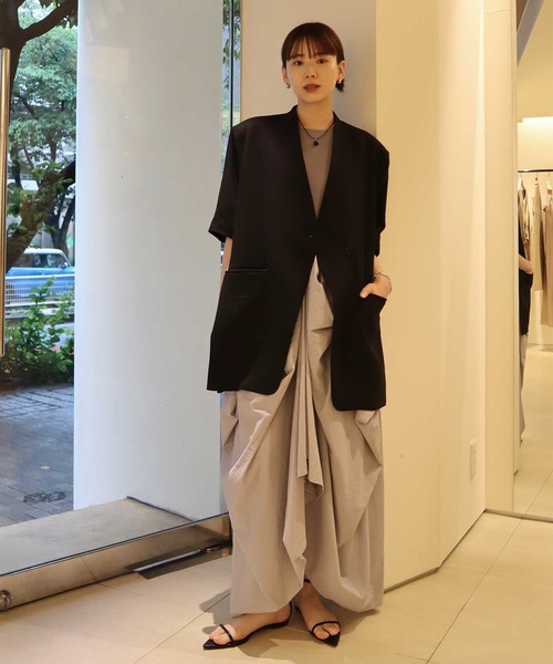 louren ローレン side slit jacket ZOZOTOWN限定》【Louren/ローレン】別注 side slit half sleeve