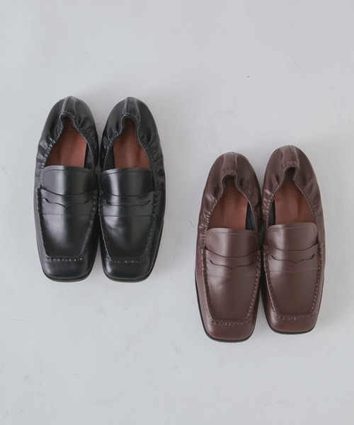 Lui's（ルイス）の「スクエアトゥローファー（ローファー・レディース・ブラック/ブラウン・23.5/24.5）」の6枚目の写真