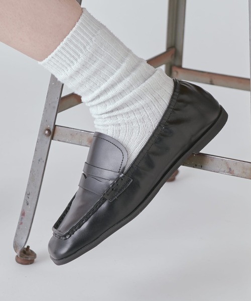 Lui's（ルイス）の「スクエアトゥローファー（ローファー・レディース・ブラック/ブラウン・23.5/24.5）」の9枚目の写真