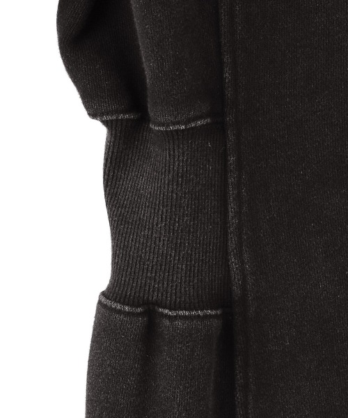 X-girl（エックスガール）の「DUSTY ZIP UP SWEAT HOODIE DRESS（ワンピース・レディース・ブラック/ピンク/グリーン・S/M）」の7枚目の写真
