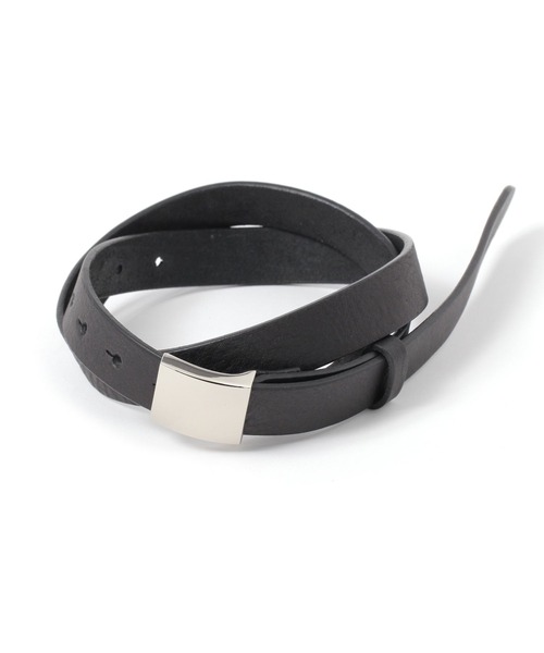 studio CLIP（スタディオクリップ）の「【daily CLIP】スクエアバックルレザーベルト（ベルト・レディース・ブラック/ブラウン・FREE）」の2枚目の写真