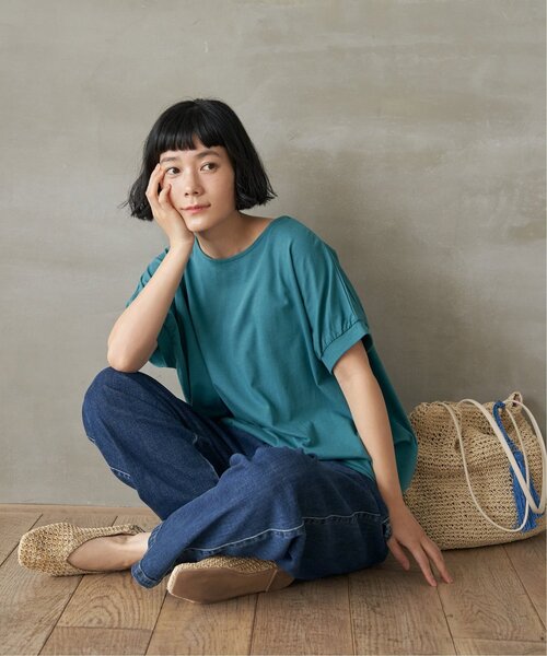 LBC(エルビーシー)の「冷感ドルマンプルオーバー(Tシャツ/カットソー・レディース・グリーン/ベージュ/ブラック/その他30/オレンジ・M/L)」の22枚目の写真