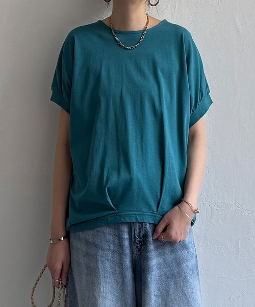 LBC(エルビーシー)の「冷感ドルマンプルオーバー(Tシャツ/カットソー・レディース・グリーン/ベージュ/ブラック/その他30/オレンジ・M/L)」の10枚目の写真