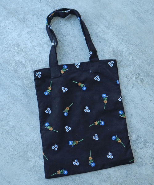 新品　ビュルデサボン　刺繍トートバッグ bulle de savon】刺繍トートバッグ【ビュルデサボン】