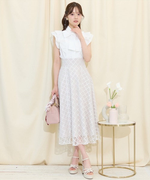 WILLSELECTION（ウィルセレクション）の「ボリュームフリルボウタイブラウス（シャツ/ブラウス・レディース・サックスブルー/ブラック/オフホワイト・FREE）」の16枚目の写真