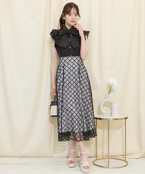 WILLSELECTION（ウィルセレクション）の「ボリュームフリルボウタイブラウス（シャツ/ブラウス・レディース・サックスブルー/ブラック/オフホワイト・FREE）」の19枚目の写真