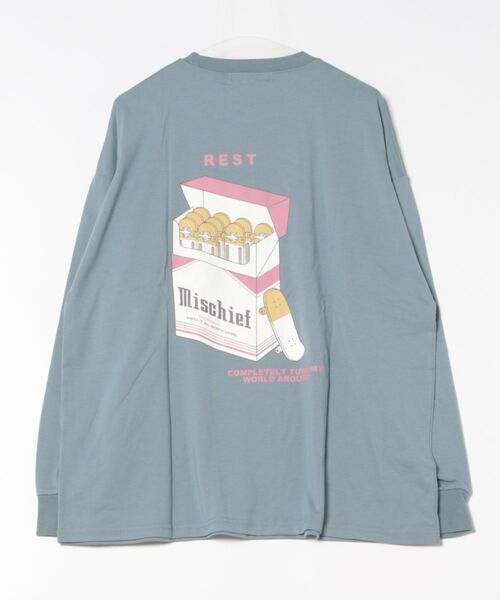 ARCHIVER（アーカイバ）の「【Bk】天竺　プリントロンT（Tシャツ/カットソー・メンズ・ピンク/ブルー/ホワイト・LARGE/MEDIUM）」の5枚目の写真