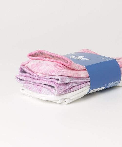 adidas(アディダス)の「タイダイ クルーソックス 3足組 / タイダイ クルーソックス / アディダスオリジナルス adidas Originals(ソックス/靴下・メンズ・ピンク・LARGE/MEDIUM/SMALL/X-LARGE)」の6枚目の写真