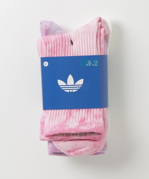 adidas(アディダス)の「タイダイ クルーソックス 3足組 / タイダイ クルーソックス / アディダスオリジナルス adidas Originals(ソックス/靴下・メンズ・ピンク・LARGE/MEDIUM/SMALL/X-LARGE)」の5枚目の写真