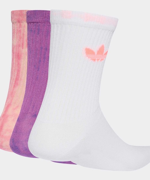 adidas(アディダス)の「タイダイ クルーソックス 3足組 / タイダイ クルーソックス / アディダスオリジナルス adidas Originals(ソックス/靴下・メンズ・ピンク・LARGE/MEDIUM/SMALL/X-LARGE)」の9枚目の写真