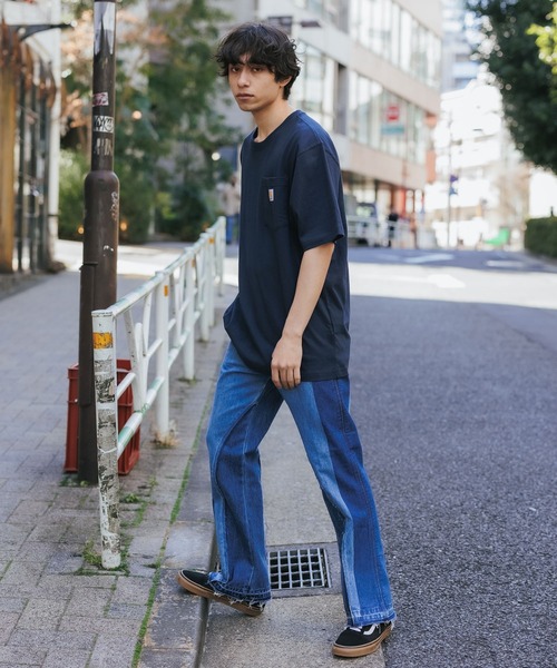 Champion(チャンピオン)の「▲Champion/チャンピオン コットン ワッペン Tシャツ 無地T トップス 半袖カットソー(Tシャツ/カットソー・メンズ・アッシュグレー/チャコール/ホワイト/ブラック・S/L/XL/M)」の10枚目の写真