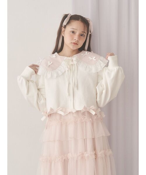 極美品！merry jennyグレー ドット柄 チュールロングワンピース 極美品！merry jennyグレー ドット柄 チュールロングワンピース