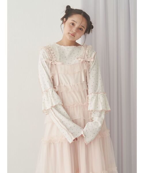 チュールドロストロングワンピース（ワンピース）｜merry jenny