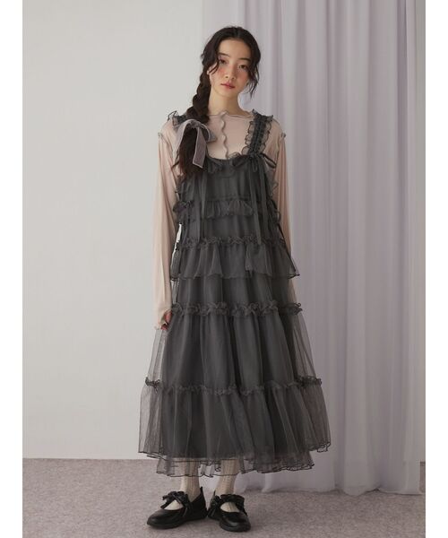 merry jenny（メリージェニー）の「チュールドロストロングワンピース