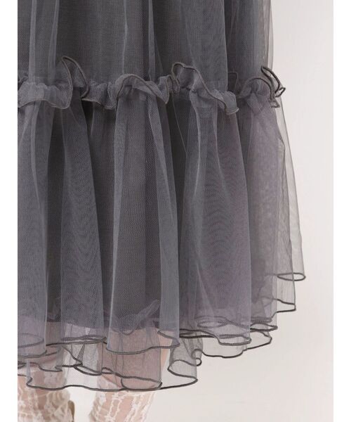 merry jenny チュールドロストロングワンピース　ピンク　最終値下げ メリージェニー merry jenny チュールドロストロングワンピース