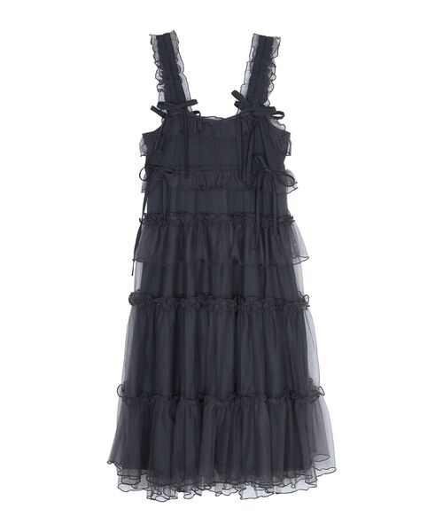 merry jenny チュールドロストロングワンピース セール】チュールドロストロングワンピース（ワンピース