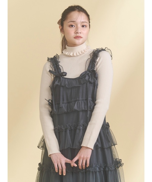 チュールドロストロングワンピース（ワンピース）｜merry jenny