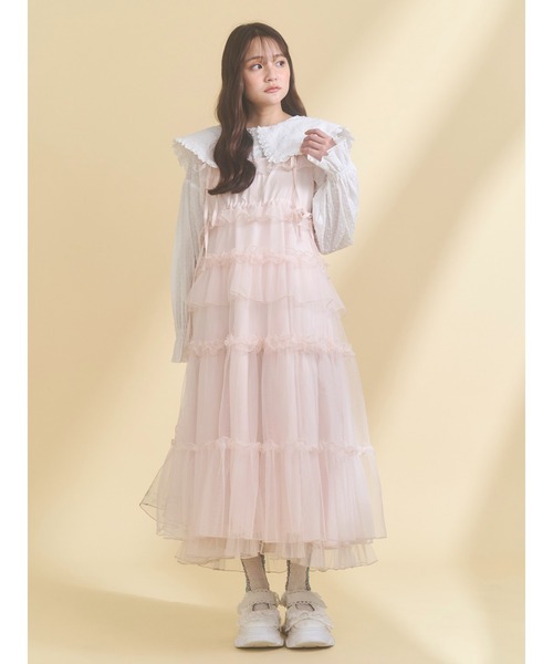 チュールドロストロングワンピース（ワンピース）｜merry jenny