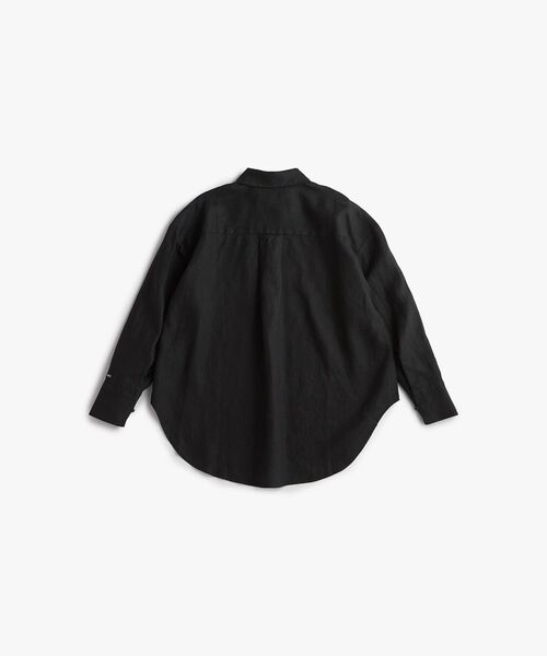 TOMMY HILFIGER（トミーヒルフィガー）の「リネンイージーシャツ（シャツ/ブラウス・レディース・ブラック/ホワイト・34inch/36inch）」の7枚目の写真