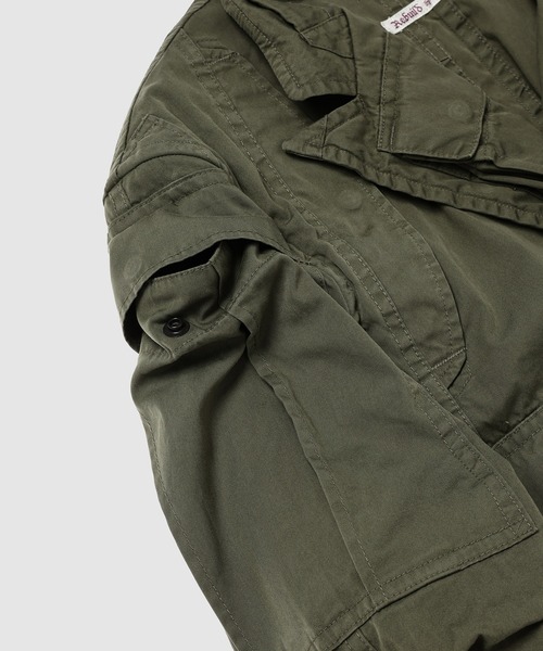 NEEDLES」W-NAME REBUILD MILITALLY JACKET KHAKI（テーラード