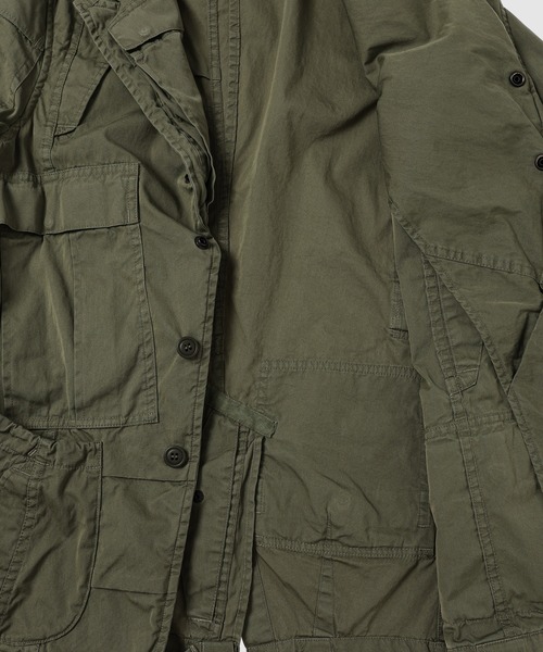NEEDLES」W-NAME REBUILD MILITALLY JACKET KHAKI（テーラード