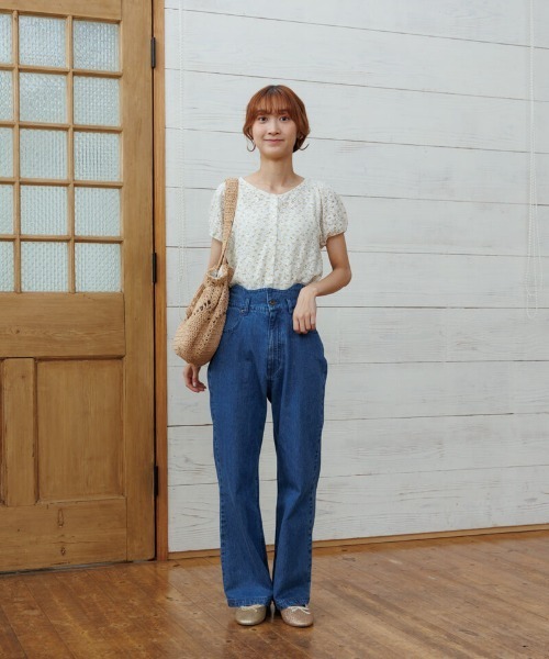 flower（フラワー）の「プチブルームカーディガン（カーディガン/ボレロ・レディース・ネイビー/イエロー・FREE）」の5枚目の写真