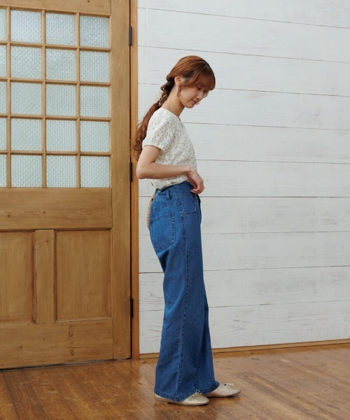 flower（フラワー）の「プチブルームカーディガン（カーディガン/ボレロ・レディース・ネイビー/イエロー・FREE）」の6枚目の写真