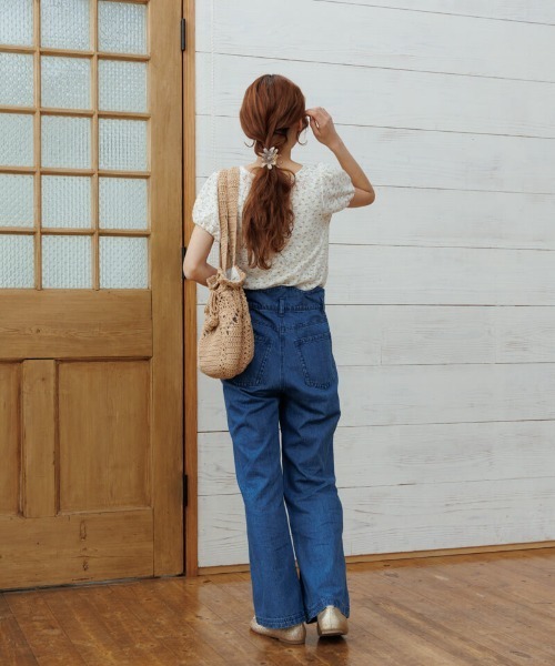 flower（フラワー）の「プチブルームカーディガン（カーディガン/ボレロ・レディース・ネイビー/イエロー・FREE）」の7枚目の写真