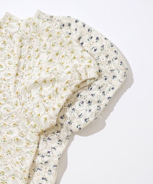 flower（フラワー）の「プチブルームカーディガン（カーディガン/ボレロ・レディース・ネイビー/イエロー・FREE）」の17枚目の写真