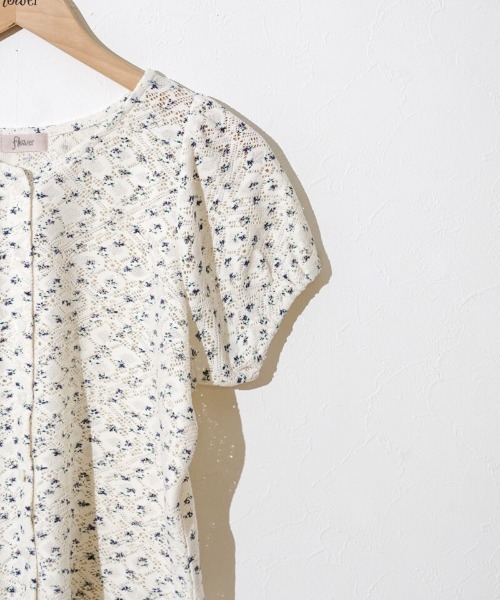 flower（フラワー）の「プチブルームカーディガン（カーディガン/ボレロ・レディース・ネイビー/イエロー・FREE）」の21枚目の写真