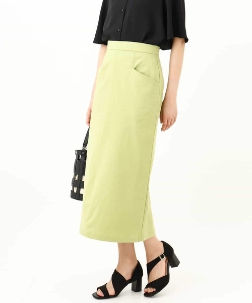 a.v.v(アーヴェヴェ)の「【接触冷感/UVカット/洗える】ハイパーストレッチナロースカート(スカート・レディース・ブラック/グレー系その他/ミント・36/34/38/40/42)」の18枚目の写真