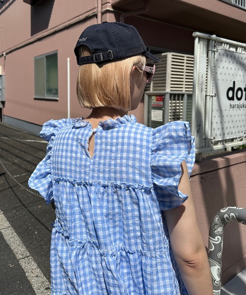Alley Tokyo（アリートーキョー）の「ギンガムフリルティアードミニワンピ（ワンピース・レディース・サックスブルー/ピンク/ブラック・F）」の21枚目の写真