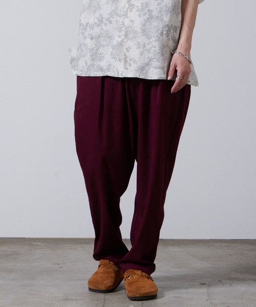 superNova.(スーパーノヴァ)の「superNova./スーパーノヴァ Utility trouser-T/R fine twill トラウザー 夏服(その他パンツ・メンズ・グリーン/パープル・S)」の2枚目の写真