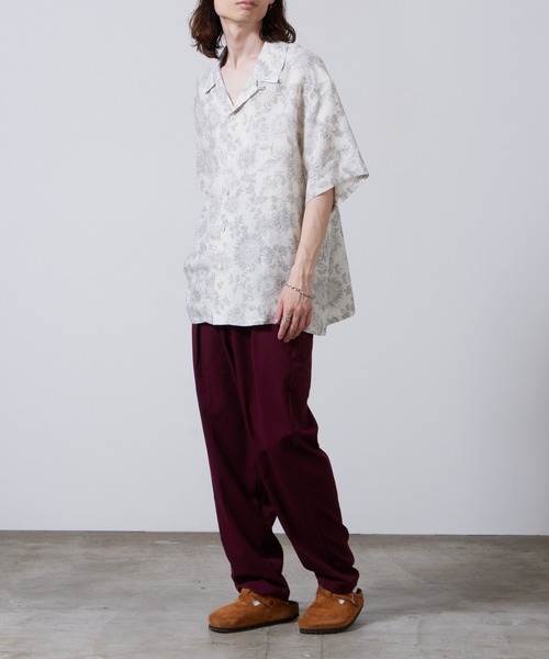 superNova.(スーパーノヴァ)の「superNova./スーパーノヴァ Utility trouser-T/R fine twill トラウザー 夏服(その他パンツ・メンズ・グリーン/パープル・S)」の3枚目の写真
