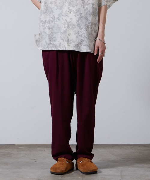 superNova.(スーパーノヴァ)の「superNova./スーパーノヴァ Utility trouser-T/R fine twill トラウザー 夏服(その他パンツ・メンズ・グリーン/パープル・S)」の18枚目の写真