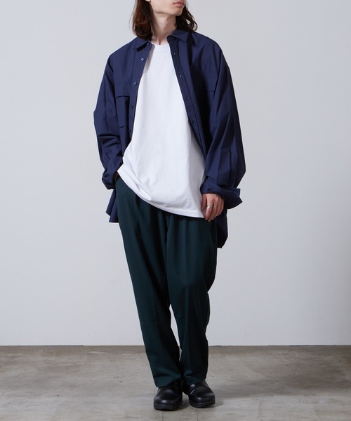 superNova.(スーパーノヴァ)の「superNova./スーパーノヴァ Utility trouser-T/R fine twill トラウザー 夏服(その他パンツ・メンズ・グリーン/パープル・S)」の16枚目の写真