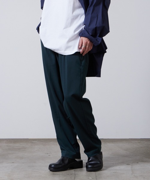 superNova.(スーパーノヴァ)の「superNova./スーパーノヴァ Utility trouser-T/R fine twill トラウザー 夏服(その他パンツ・メンズ・グリーン/パープル・S)」の14枚目の写真