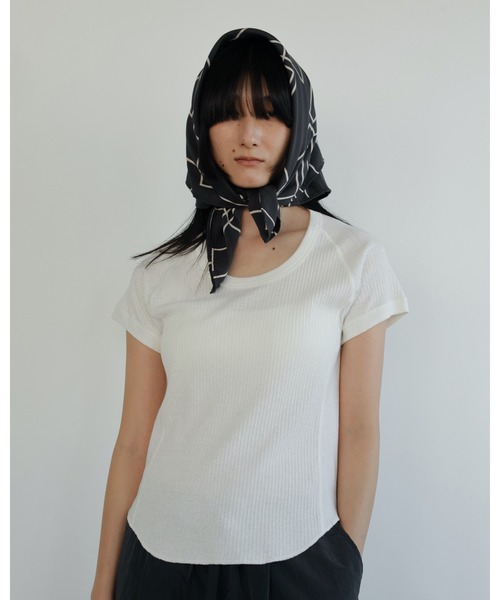 トップス anuke/Layered Rib Tops WHT anuke SALE ANUKE (アンヌーク）Layered Rib Tops 即納
