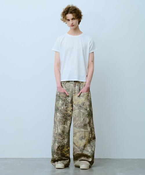 wide baggy real tree painter trousers / ワイドバギーリアル