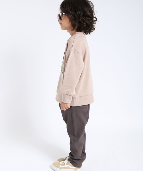 DILASH（ディラッシュ）の「パロディトレーナー（スウェット・キッズ・チャコールグレー/ベージュ・130/120/110/100/90/80/140）」の9枚目の写真