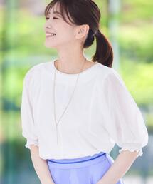 パフスリーブ」に該当するシャツ/ブラウス（ホワイト/白色系