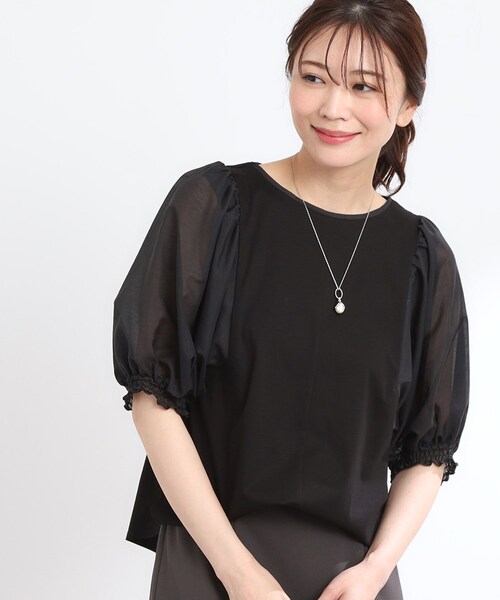 マチャット♡パフスリーブブラウス ADAM ET ROPE' ブラウス シャツ 「WEB限定」パフスリーブ