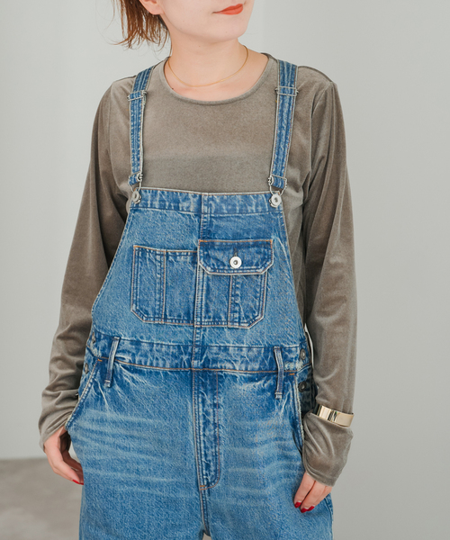 Spick & Span（スピックアンドスパン）の「シアーベロアプルオーバー（Tシャツ/カットソー・レディース・ブラック/ライトグレー/ベージュ・FREE）」の5枚目の写真