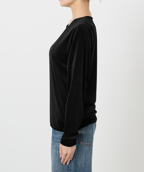 Spick & Span（スピックアンドスパン）の「シアーベロアプルオーバー（Tシャツ/カットソー・レディース・ブラック/ライトグレー/ベージュ・FREE）」の13枚目の写真