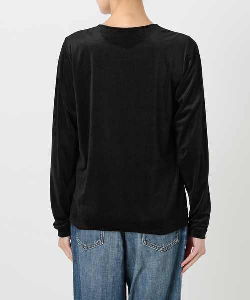 Spick & Span（スピックアンドスパン）の「シアーベロアプルオーバー（Tシャツ/カットソー・レディース・ブラック/ライトグレー/ベージュ・FREE）」の17枚目の写真
