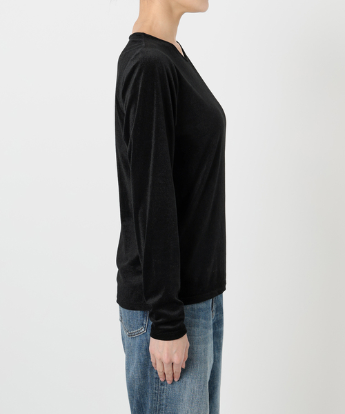 Spick & Span（スピックアンドスパン）の「シアーベロアプルオーバー（Tシャツ/カットソー・レディース・ブラック/ライトグレー/ベージュ・FREE）」の18枚目の写真